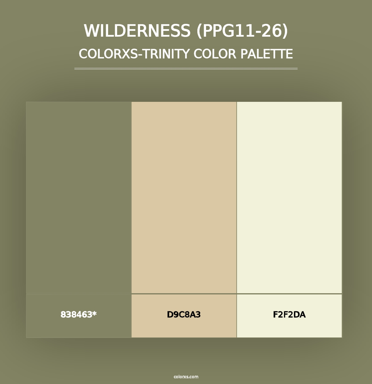 Wilderness (PPG11-26) - Colorxs Trinity Palette