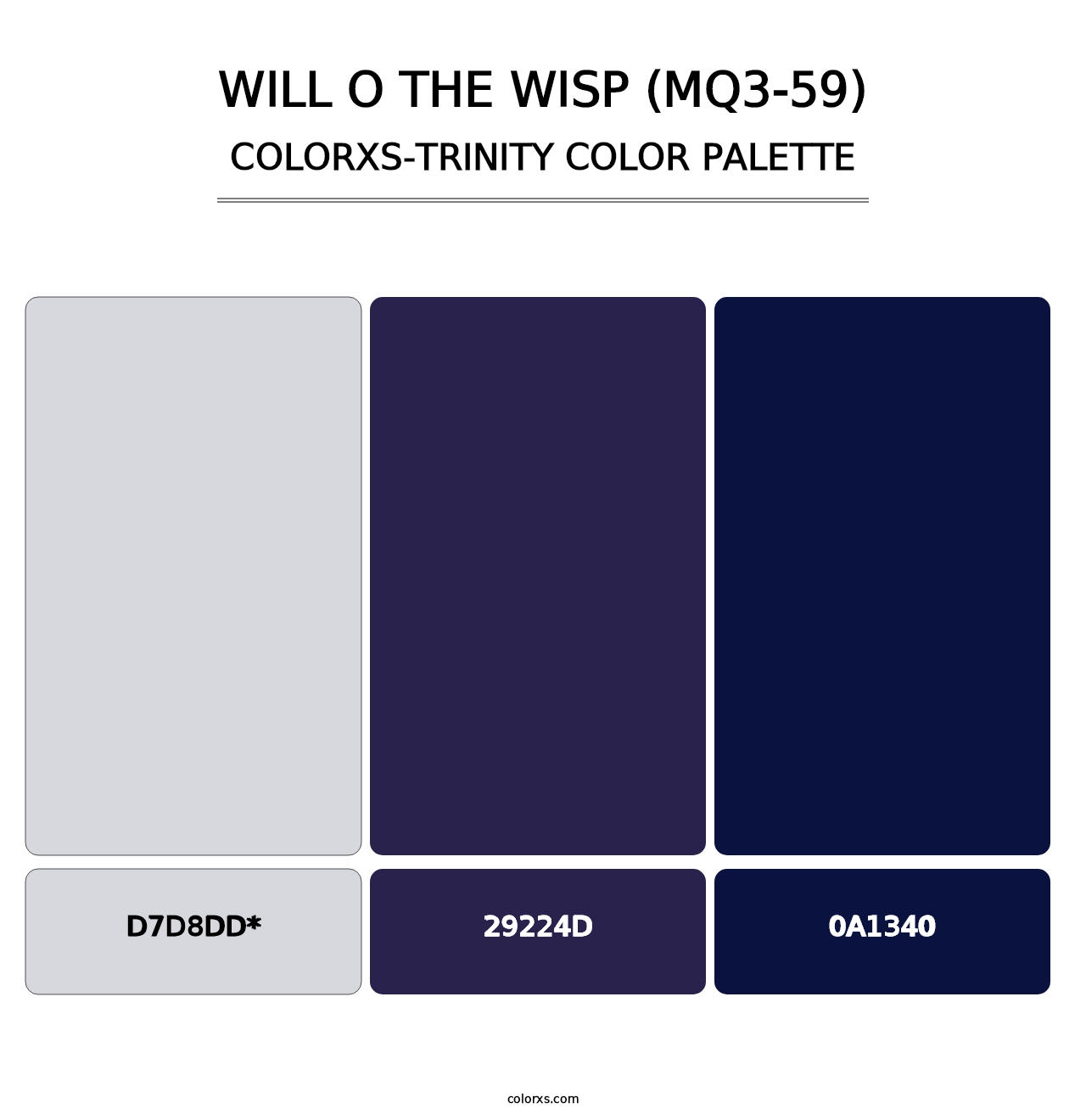 Will O The Wisp (MQ3-59) - Colorxs Trinity Palette