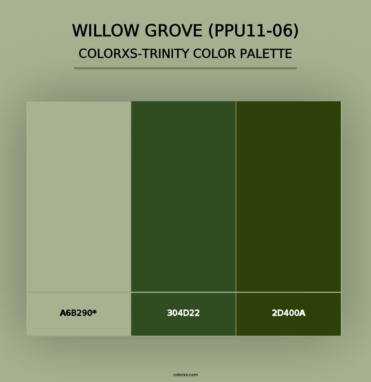 Willow Grove (PPU11-06) - Colorxs Trinity Palette