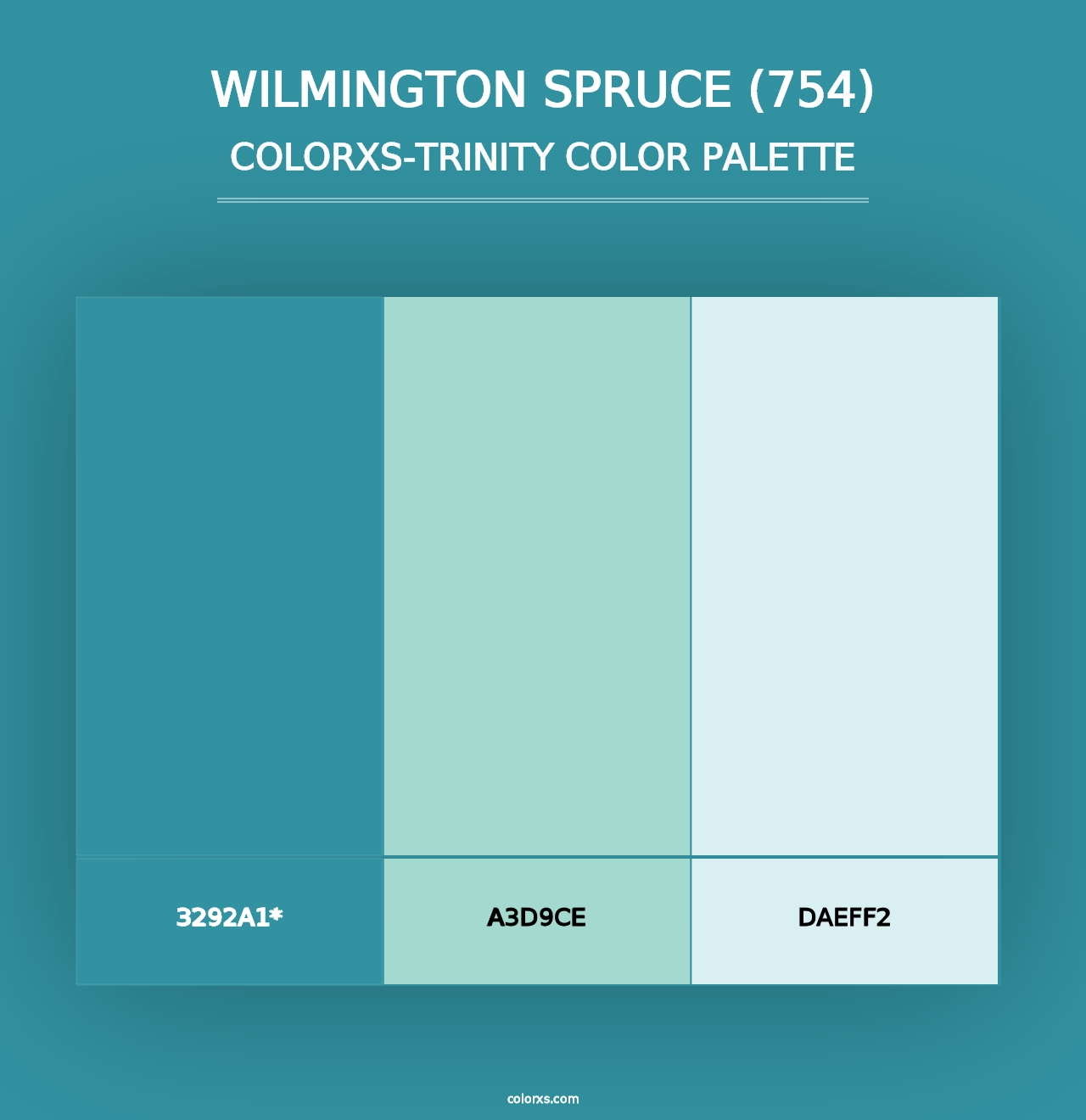 Wilmington Spruce (754) - Colorxs Trinity Palette