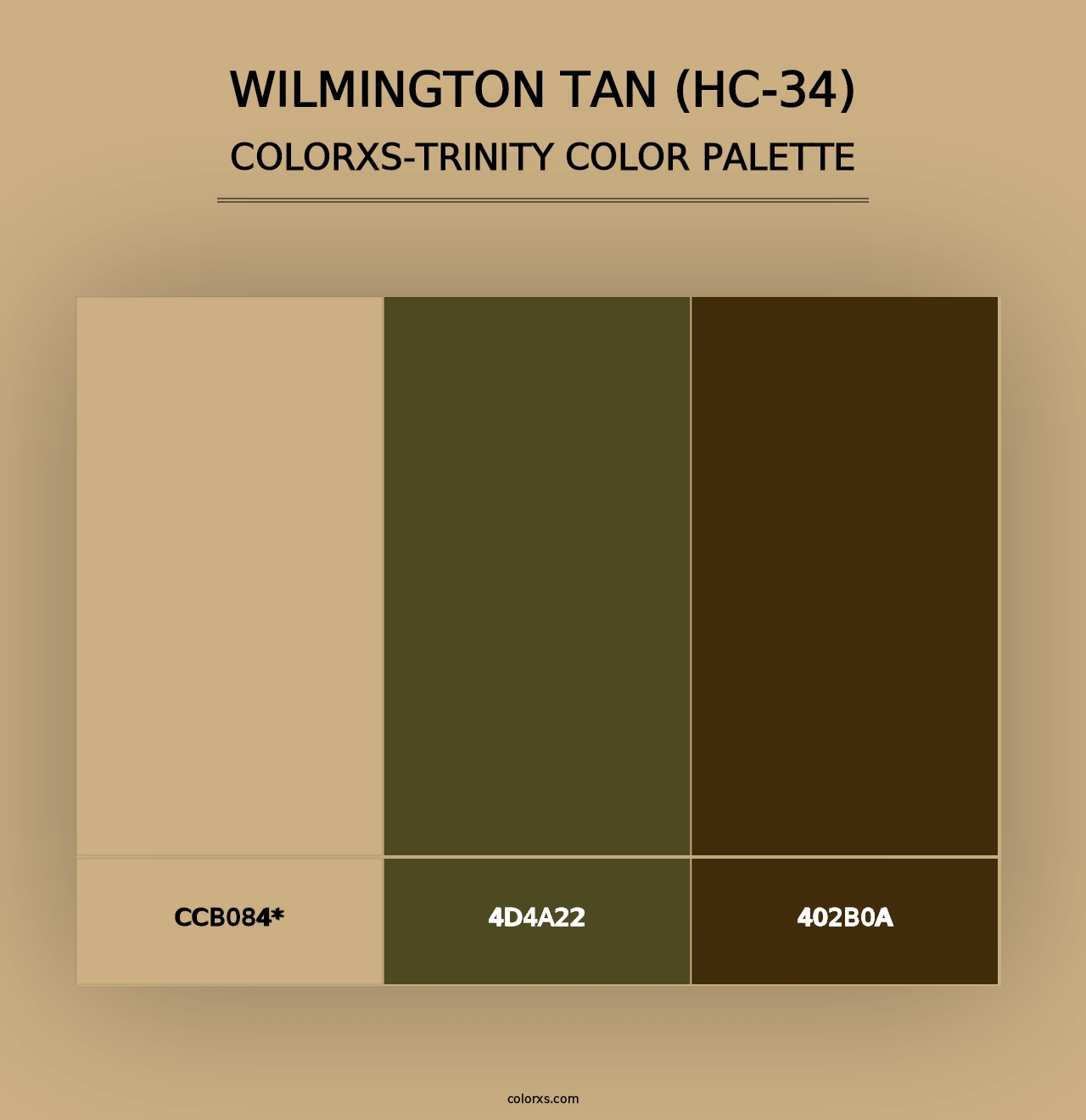 Wilmington Tan (HC-34) - Colorxs Trinity Palette