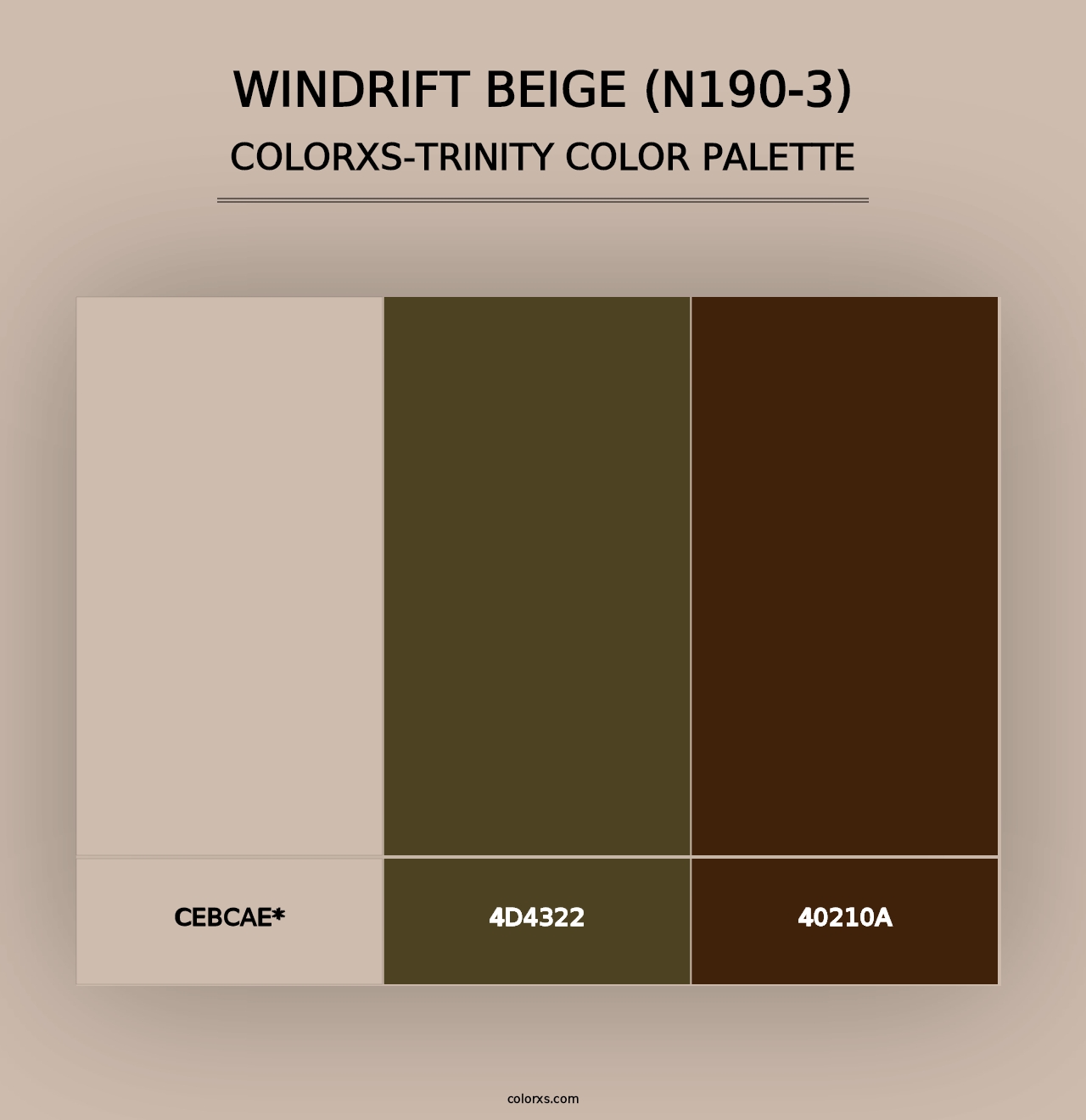 Windrift Beige (N190-3) - Colorxs Trinity Palette