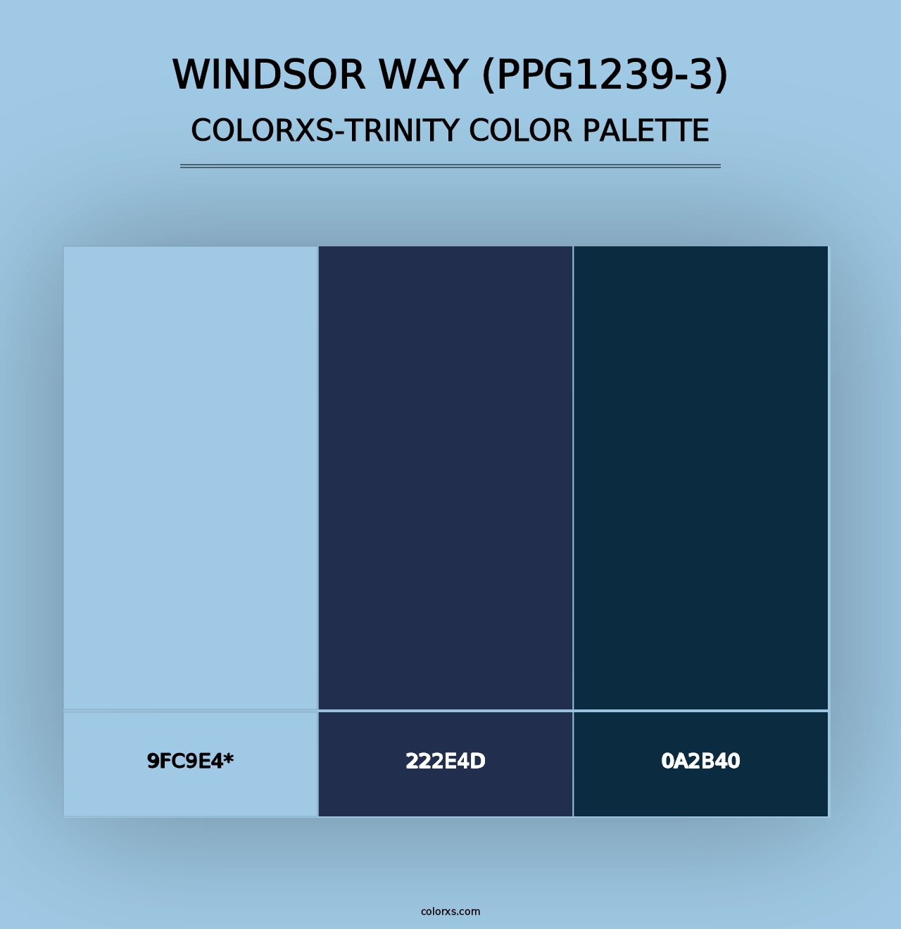 Windsor Way (PPG1239-3) - Colorxs Trinity Palette