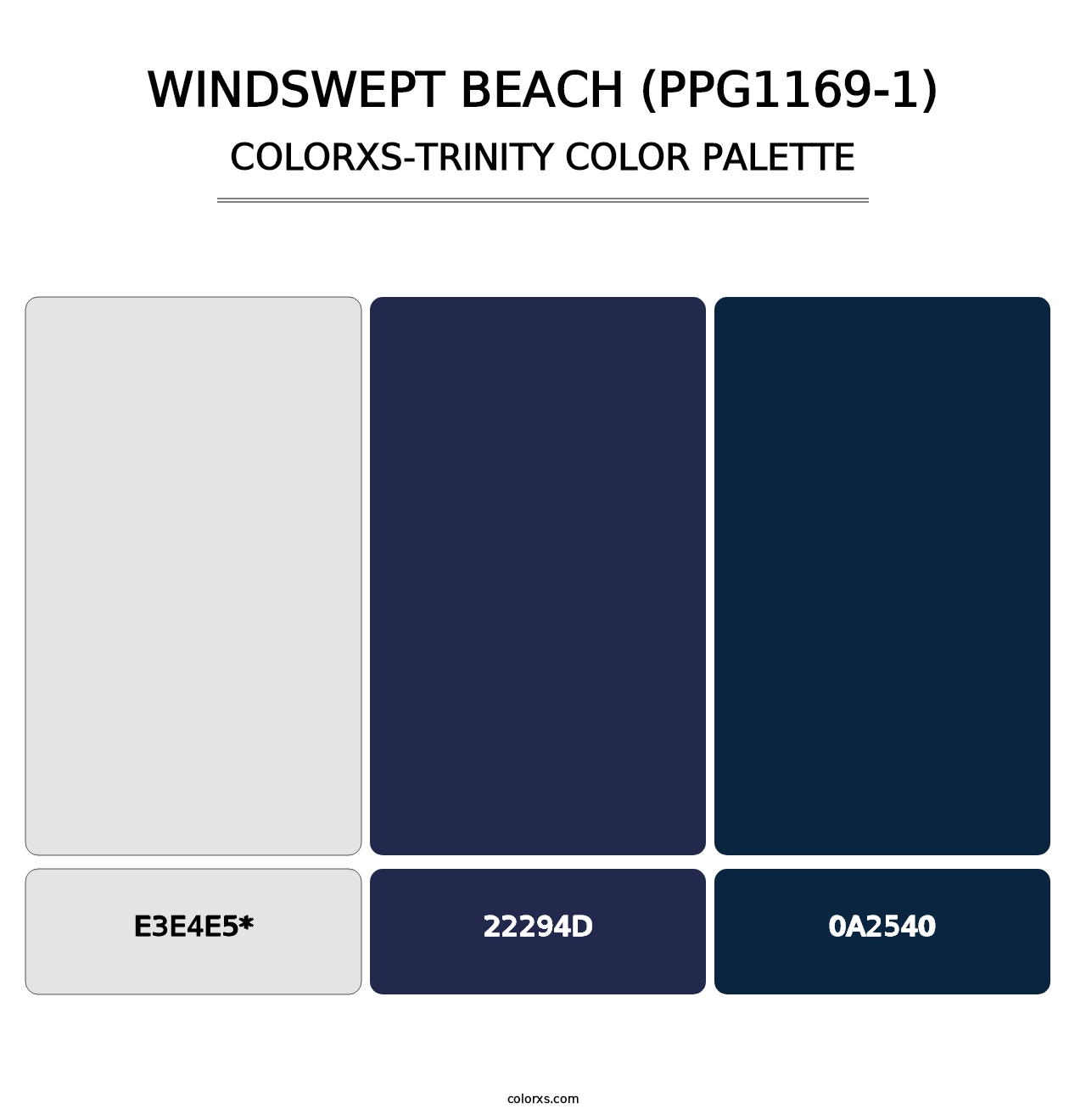 Windswept Beach (PPG1169-1) - Colorxs Trinity Palette