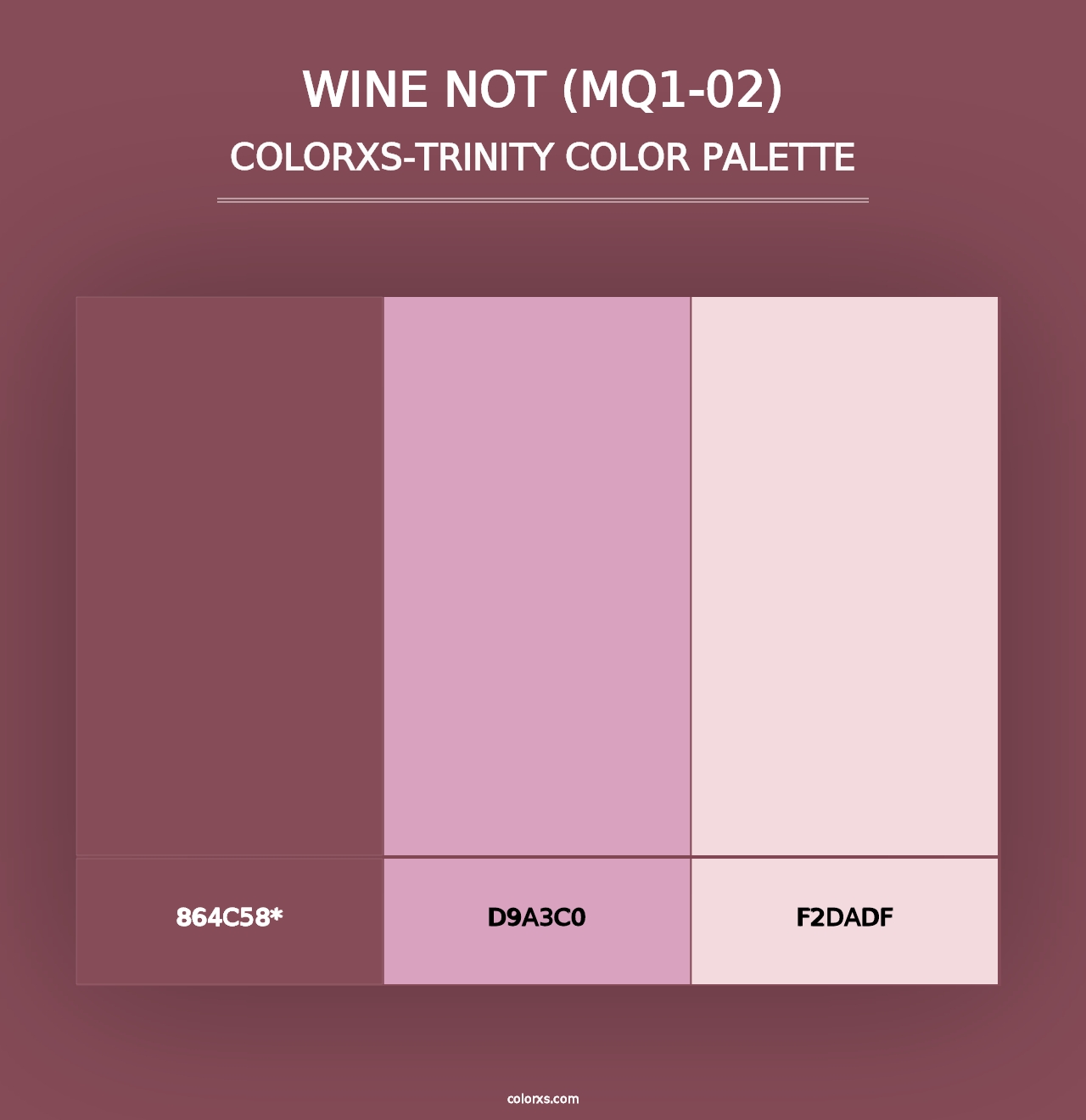 Wine Not (MQ1-02) - Colorxs Trinity Palette