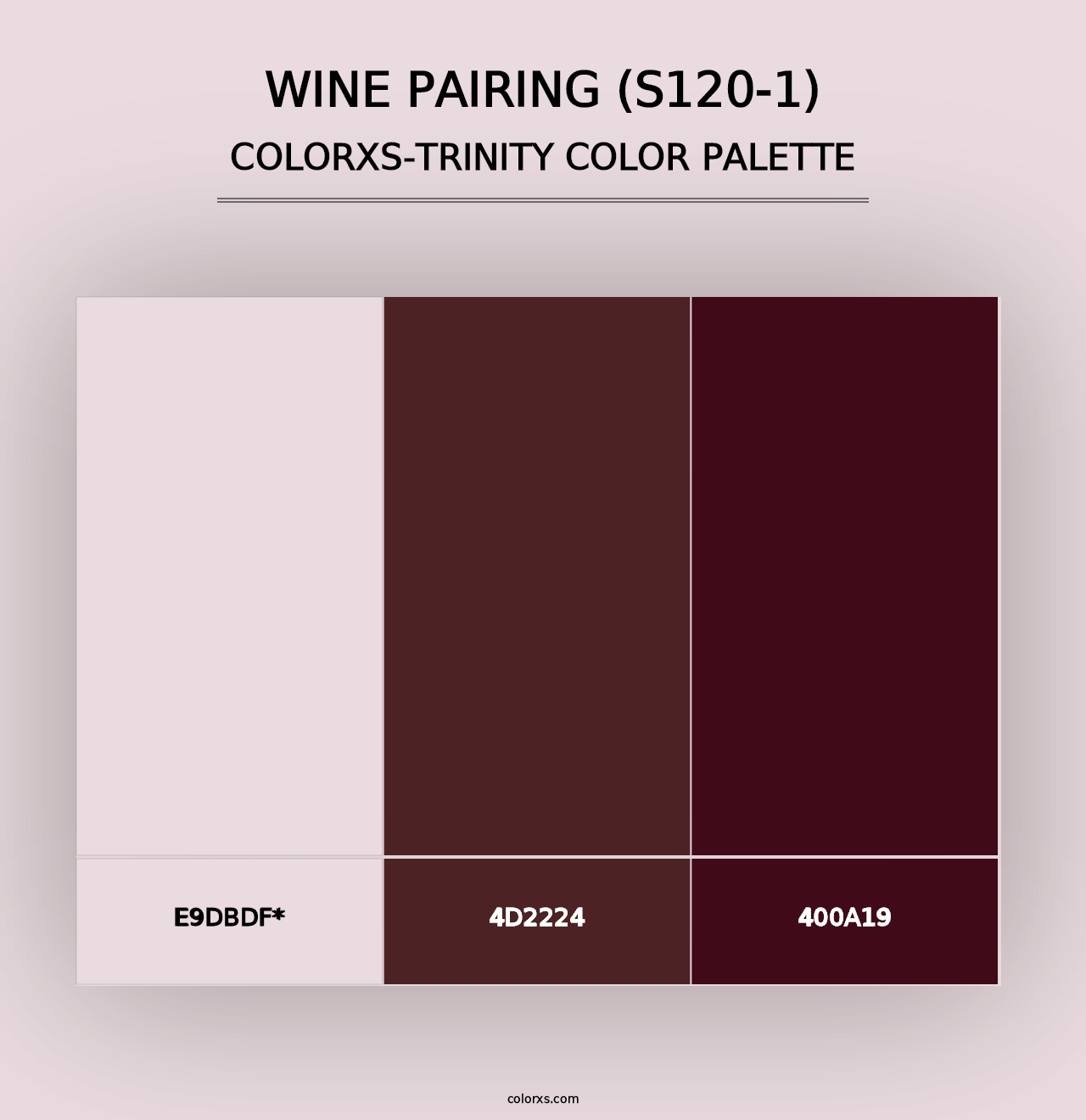 Wine Pairing (S120-1) - Colorxs Trinity Palette