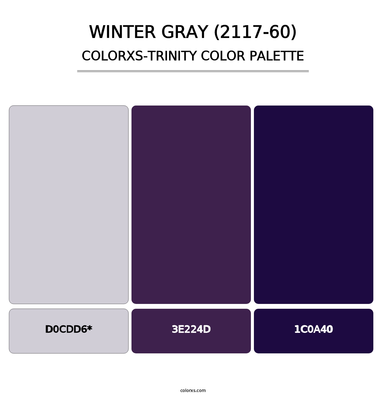 Winter Gray (2117-60) - Colorxs Trinity Palette