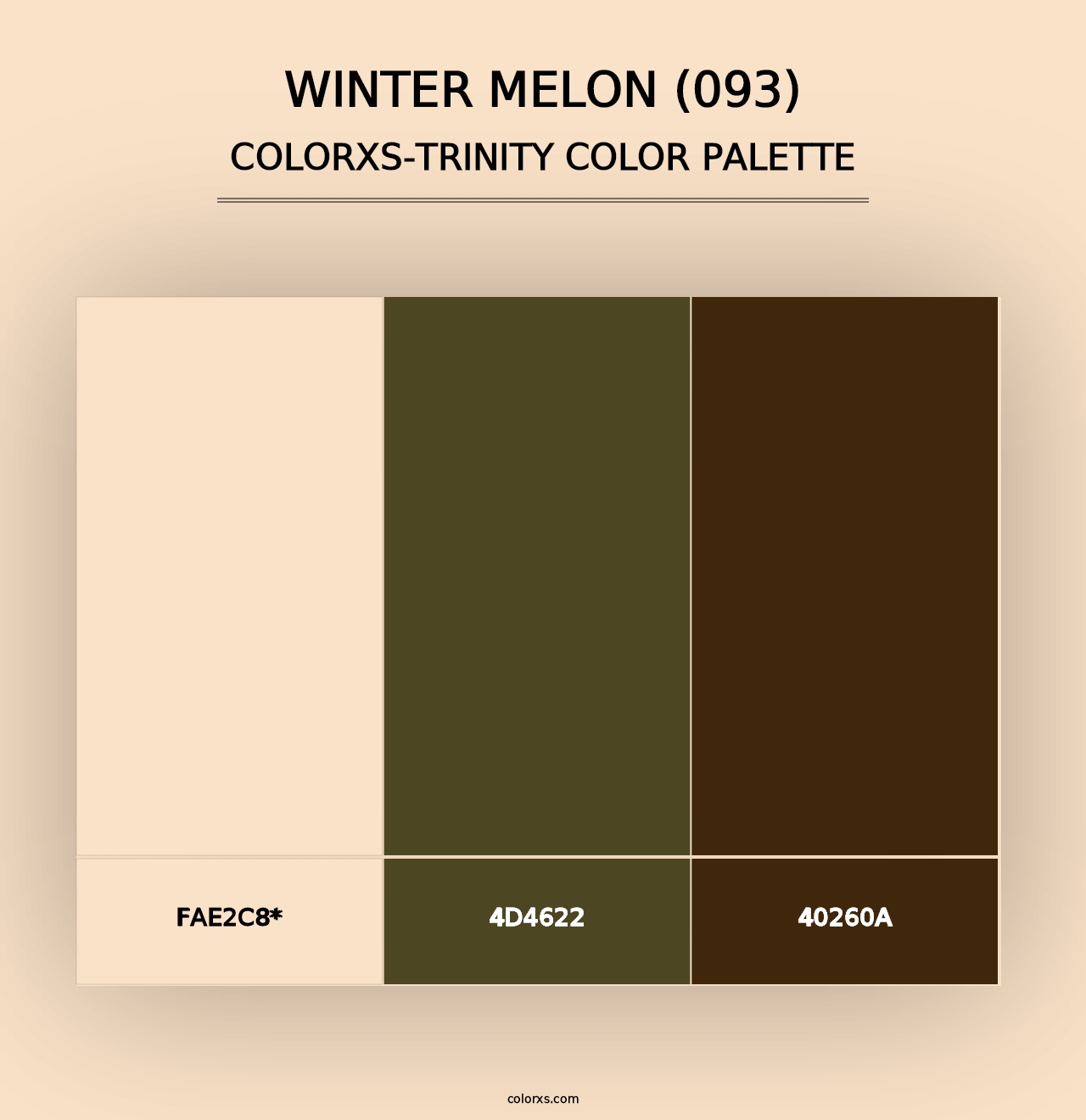 Winter Melon (093) - Colorxs Trinity Palette