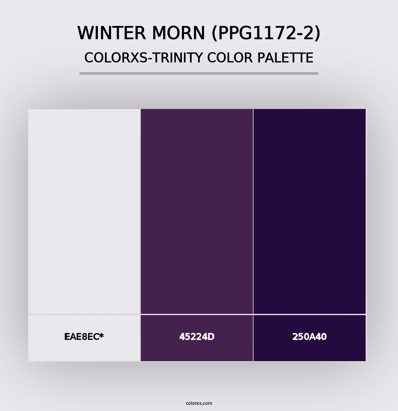 Winter Morn (PPG1172-2) - Colorxs Trinity Palette