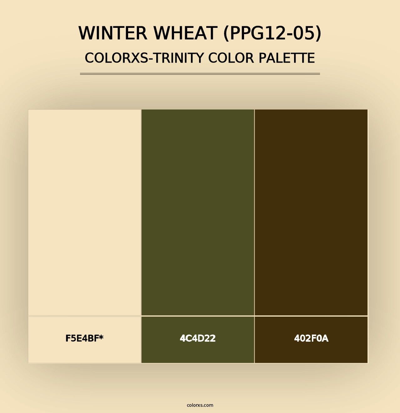 Winter Wheat (PPG12-05) - Colorxs Trinity Palette