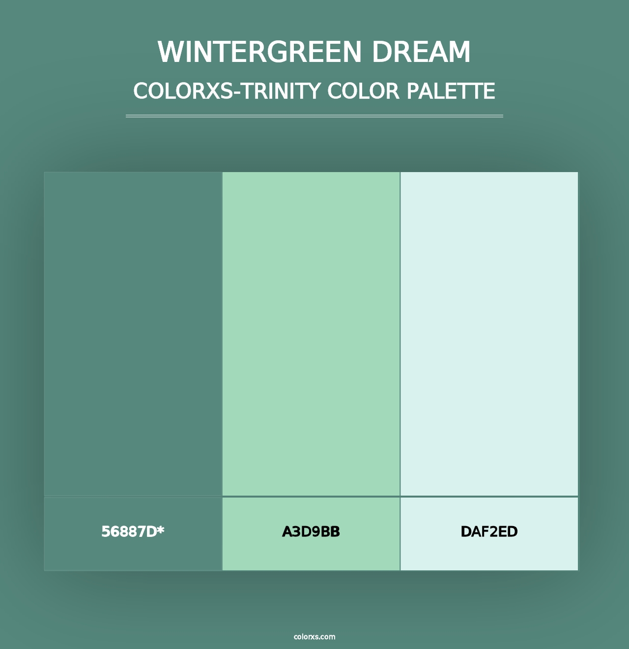 Wintergreen Dream - Colorxs Trinity Palette