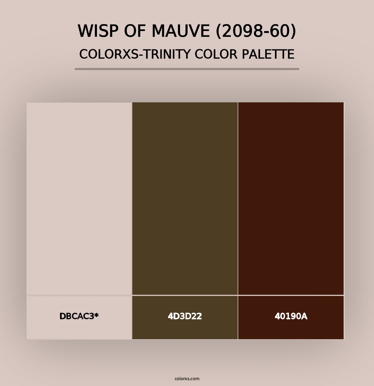 Wisp of Mauve (2098-60) - Colorxs Trinity Palette