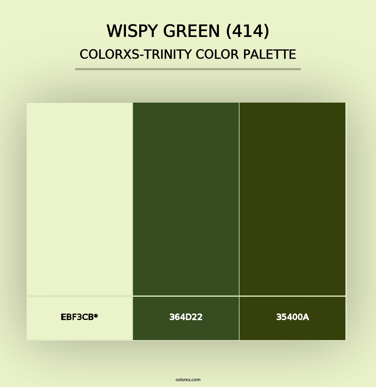 Wispy Green (414) - Colorxs Trinity Palette