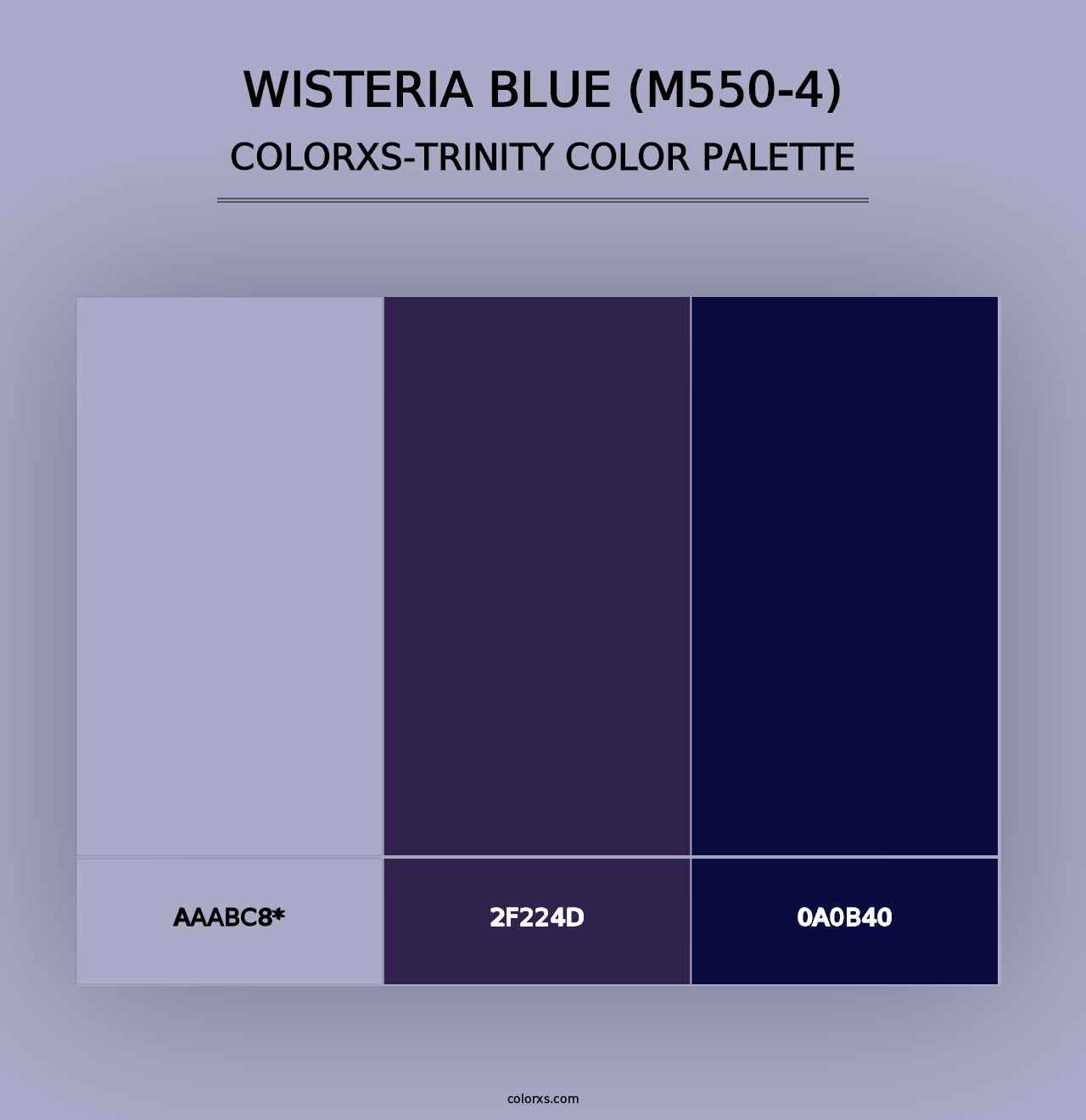 Wisteria Blue (M550-4) - Colorxs Trinity Palette