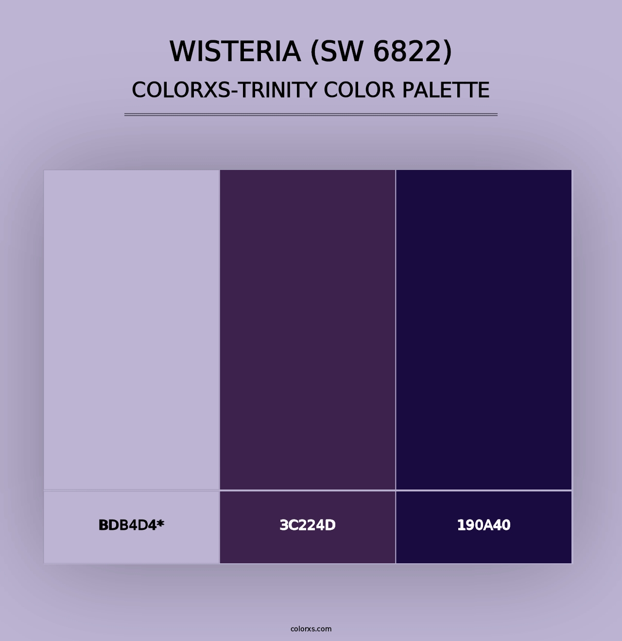 Wisteria (SW 6822) - Colorxs Trinity Palette