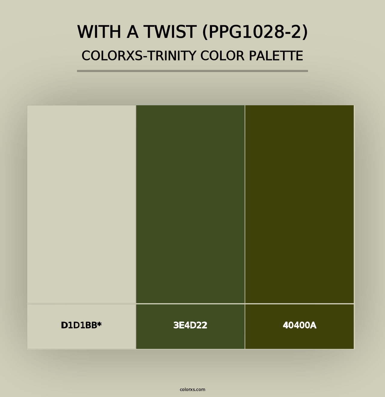 With A Twist (PPG1028-2) - Colorxs Trinity Palette