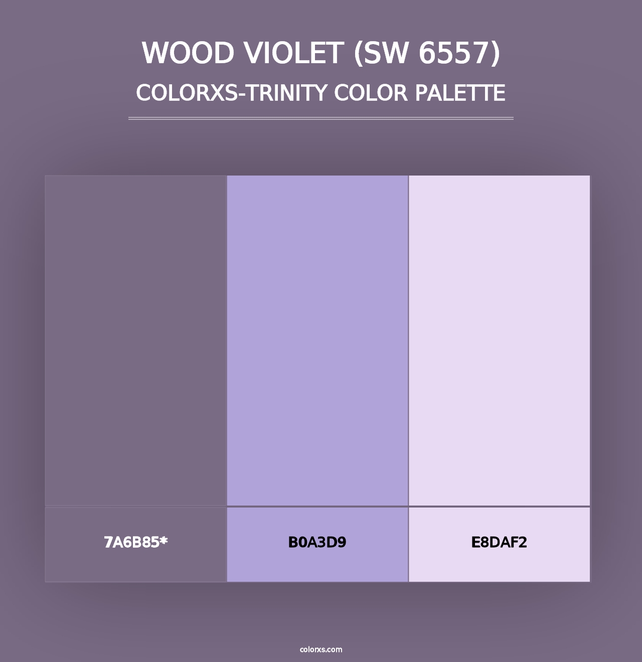 Wood Violet (SW 6557) - Colorxs Trinity Palette