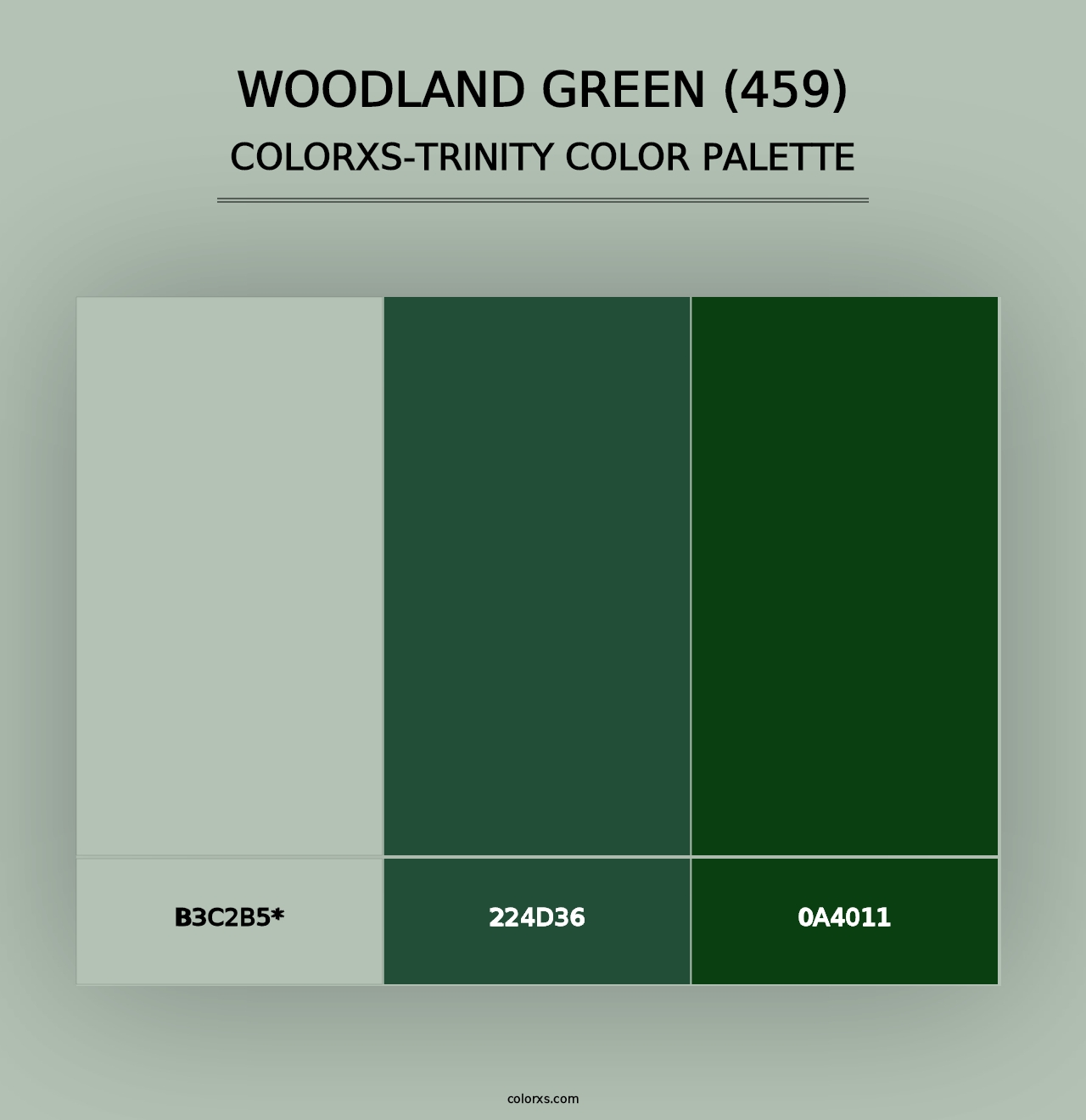 Woodland Green (459) - Colorxs Trinity Palette