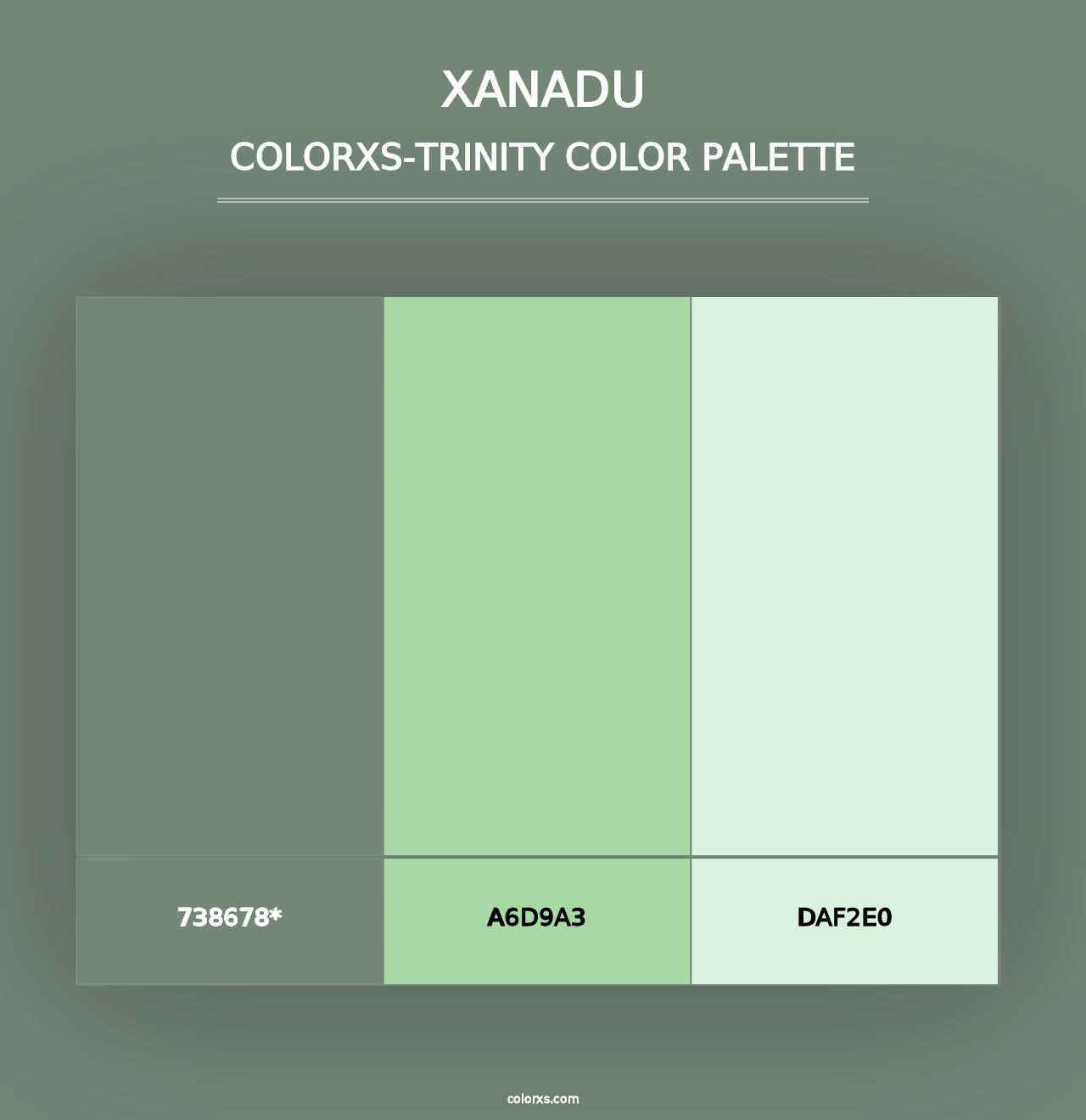 Xanadu - Colorxs Trinity Palette