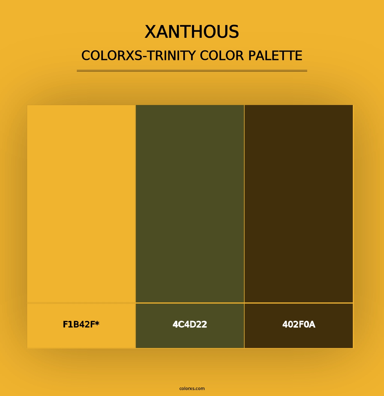 Xanthous - Colorxs Trinity Palette