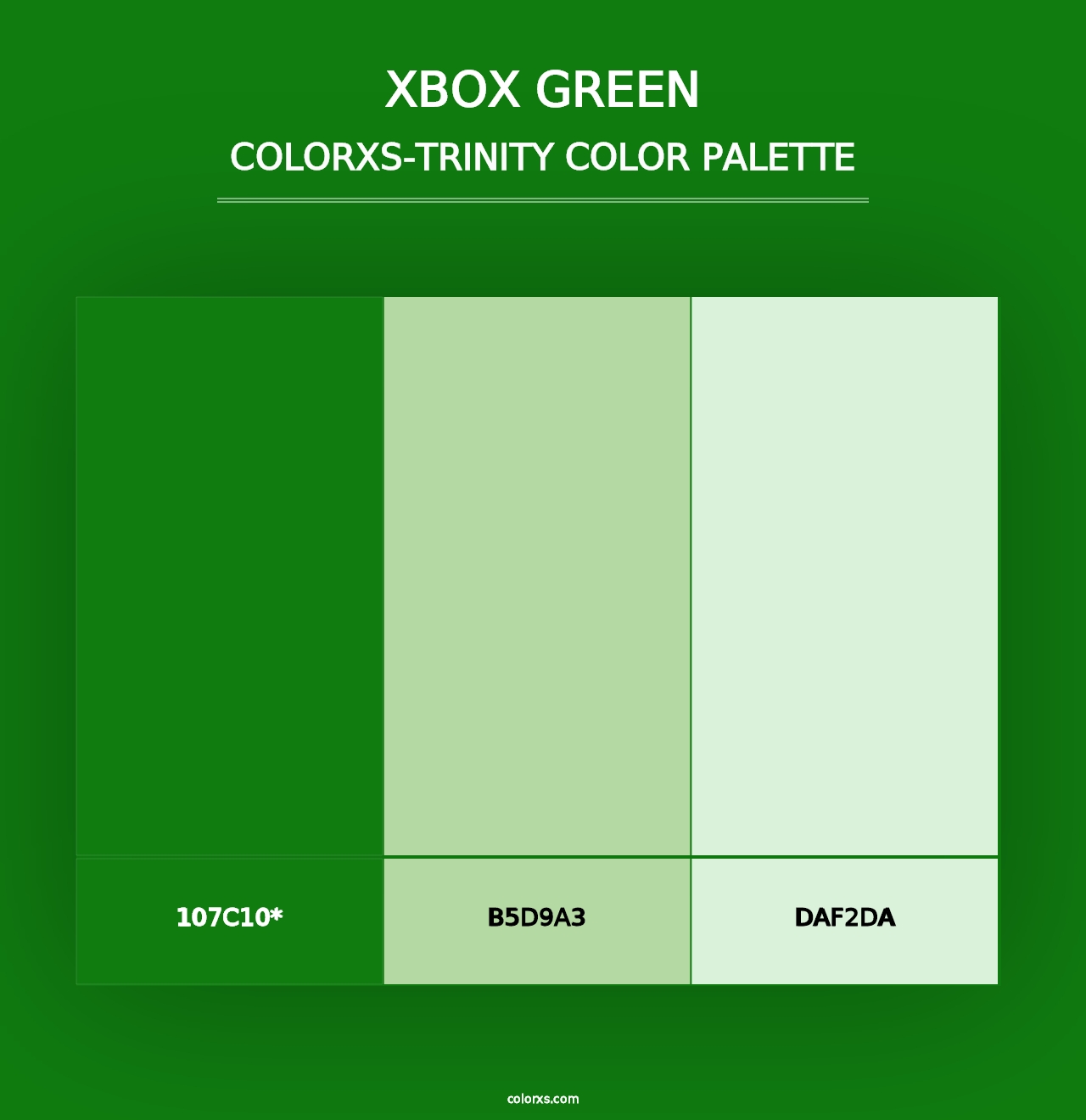 Xbox Green - Colorxs Trinity Palette