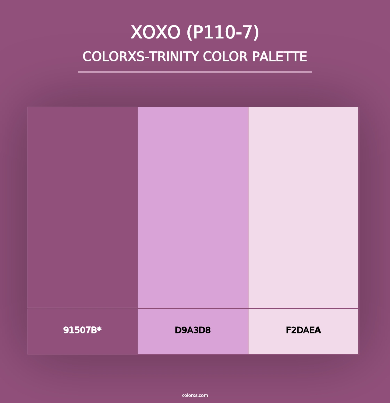 Xoxo (P110-7) - Colorxs Trinity Palette