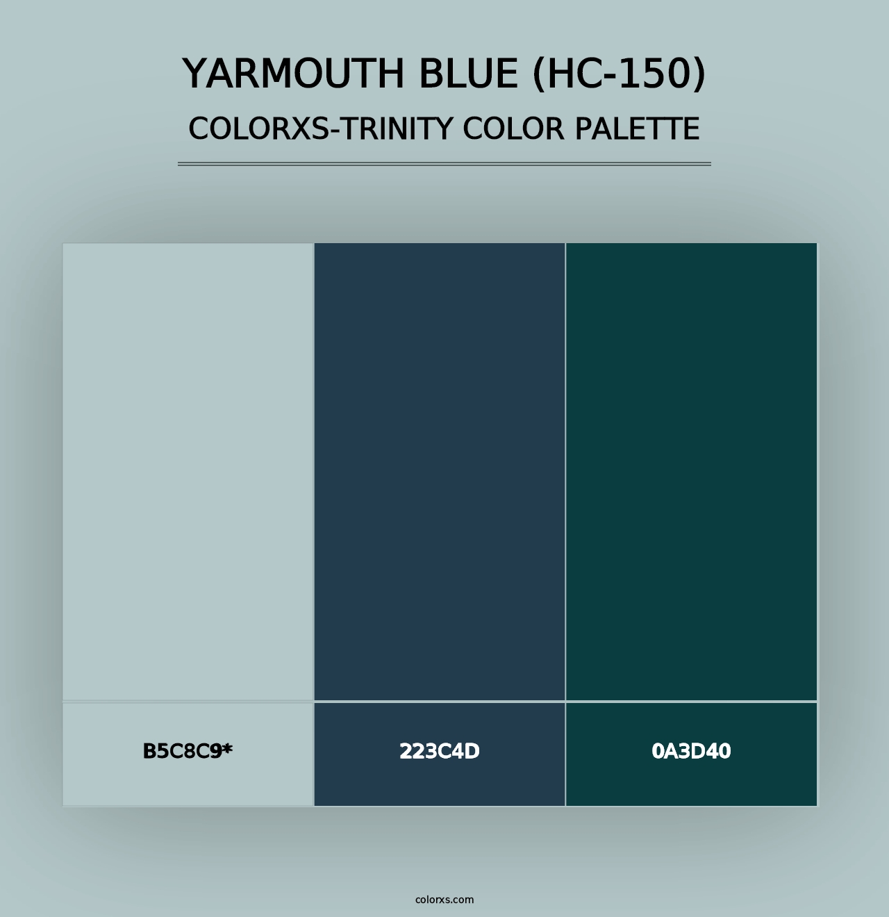 Yarmouth Blue (HC-150) - Colorxs Trinity Palette