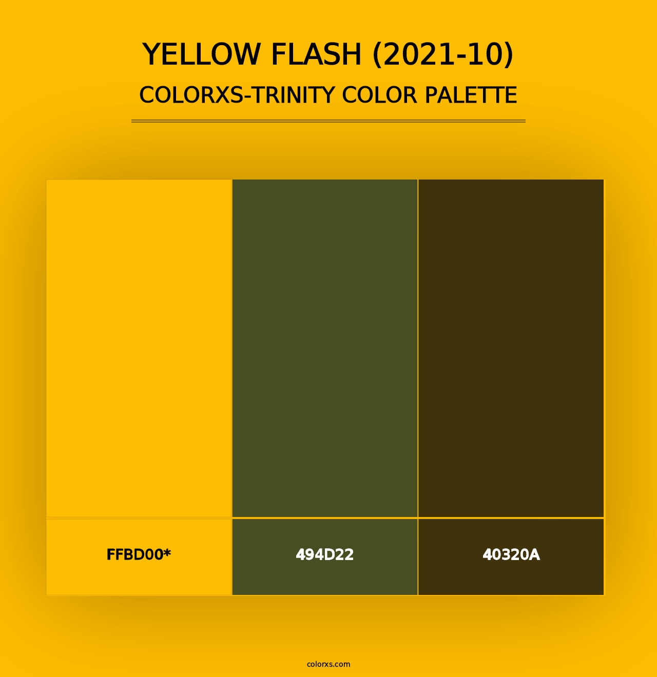 Yellow Flash (2021-10) - Colorxs Trinity Palette