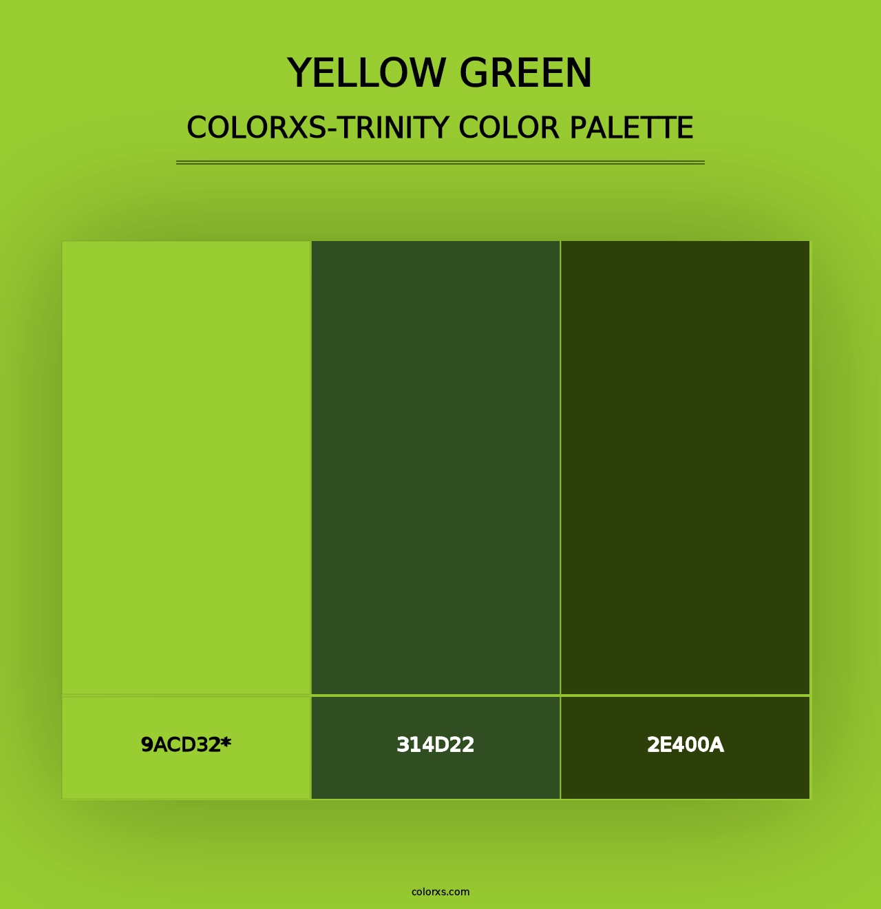 Yellow Green - Colorxs Trinity Palette