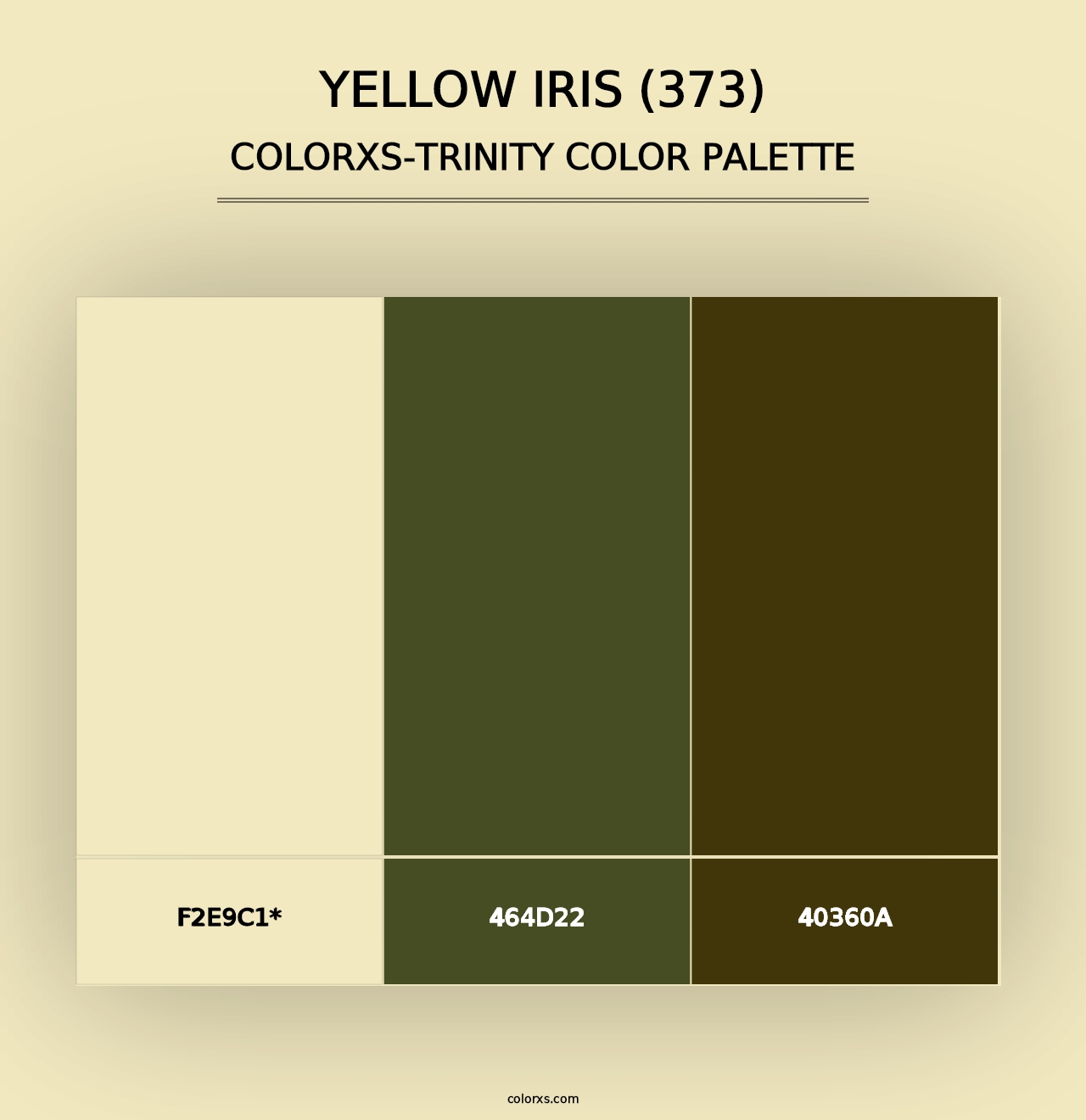 Yellow Iris (373) - Colorxs Trinity Palette