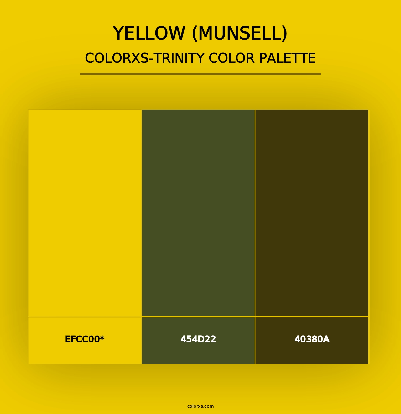 Yellow (Munsell) - Colorxs Trinity Palette