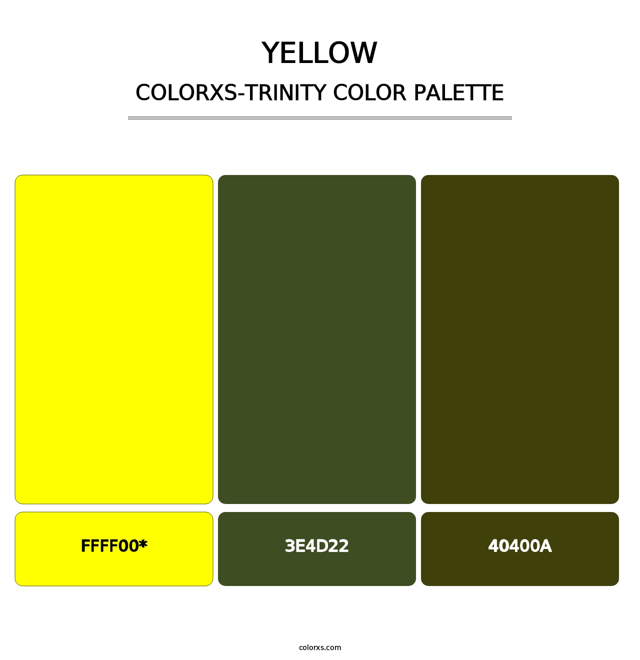 Yellow - Colorxs Trinity Palette