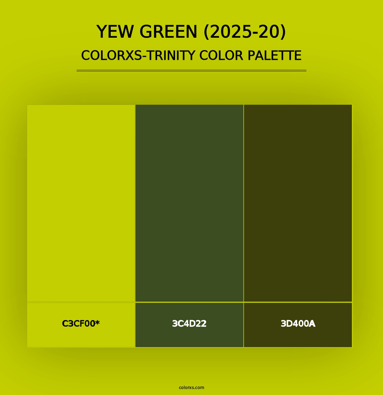 Yew Green (2025-20) - Colorxs Trinity Palette