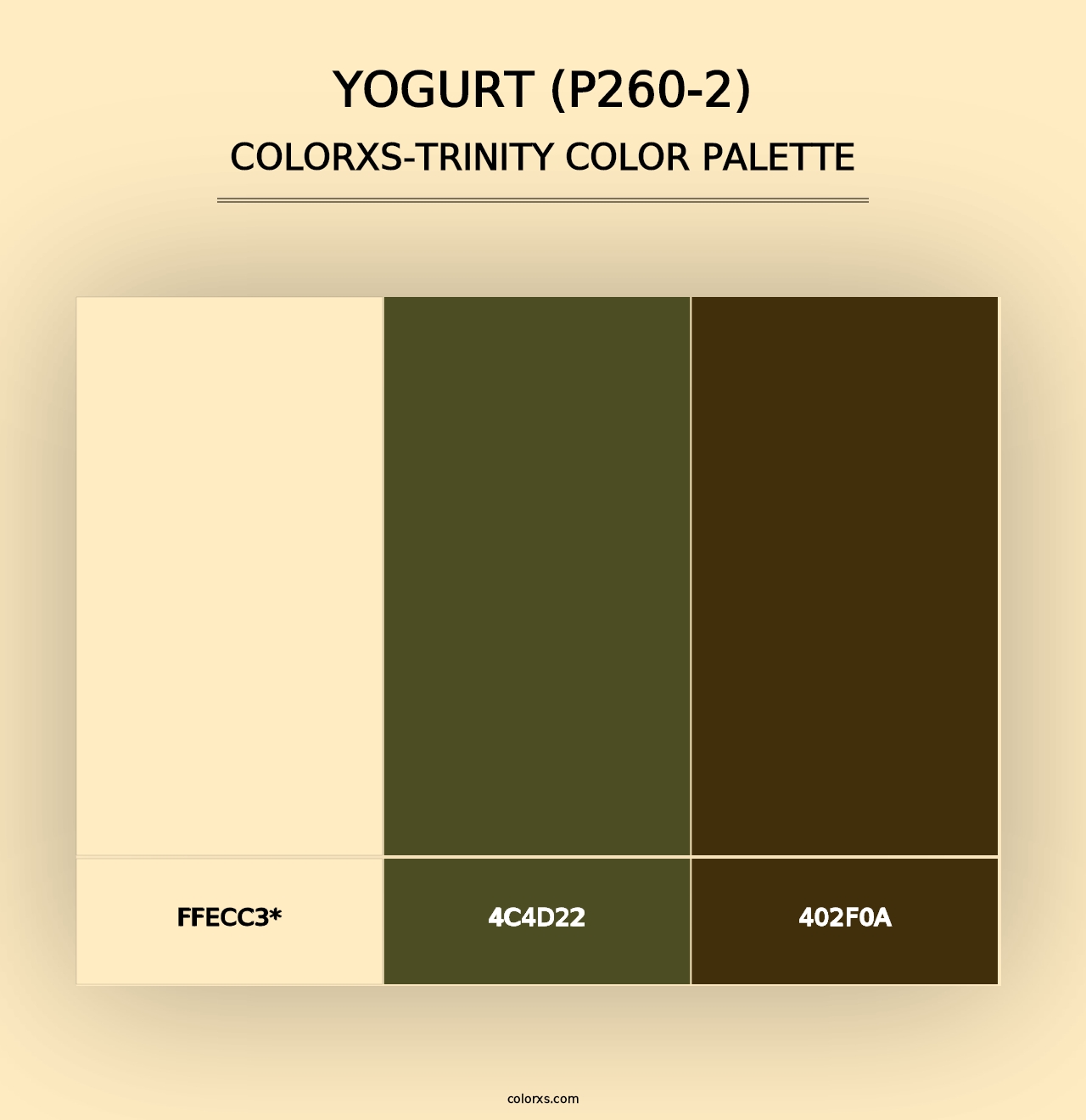 Yogurt (P260-2) - Colorxs Trinity Palette