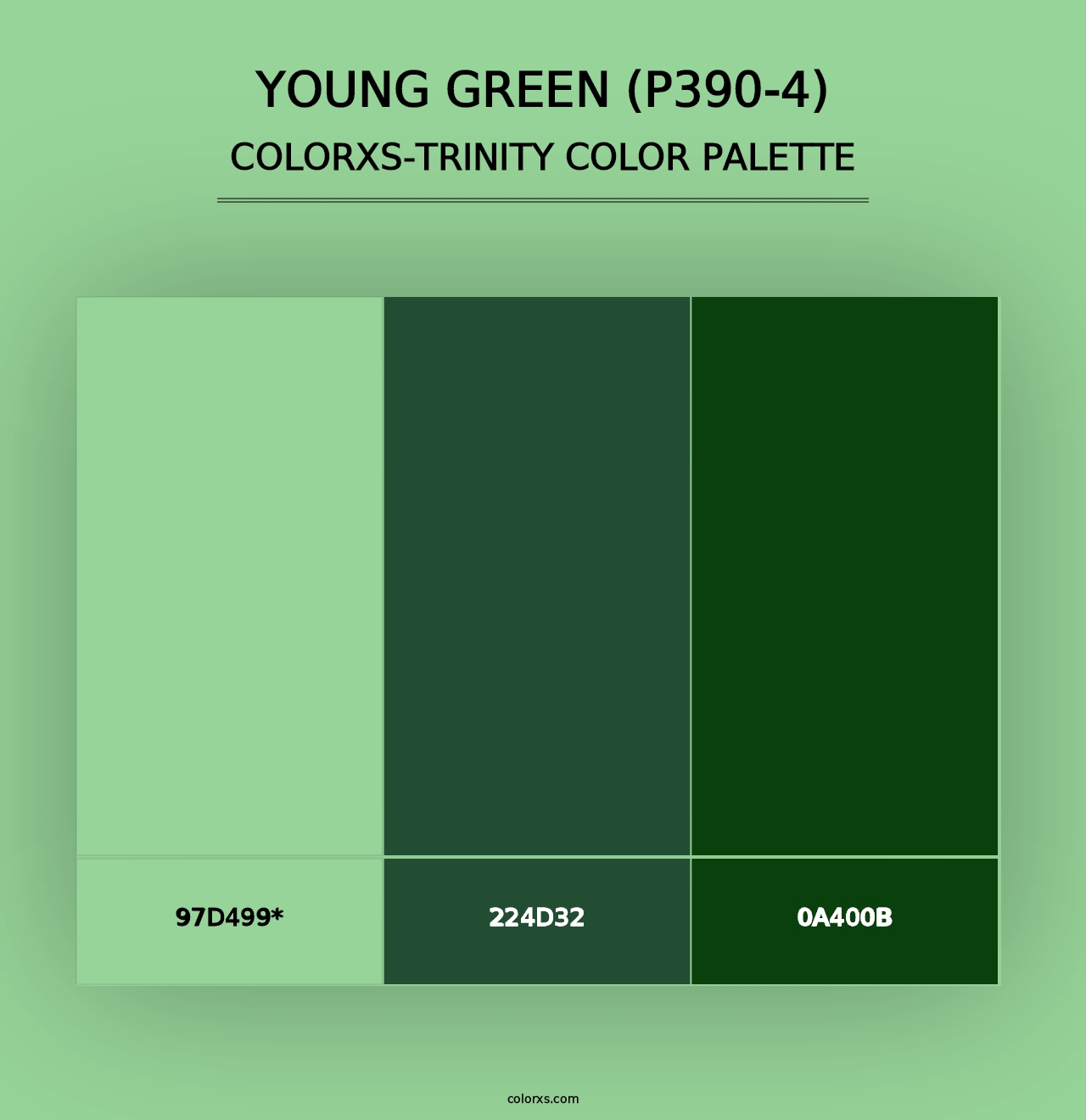 Young Green (P390-4) - Colorxs Trinity Palette