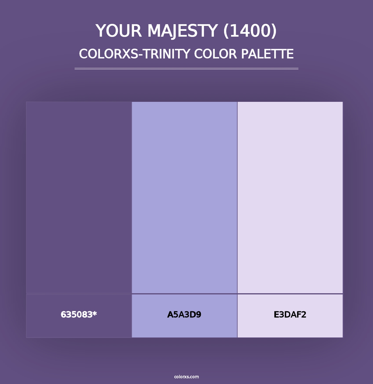 Your Majesty (1400) - Colorxs Trinity Palette