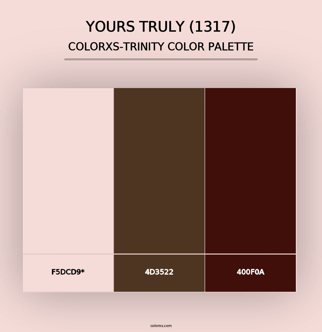 Yours Truly (1317) - Colorxs Trinity Palette