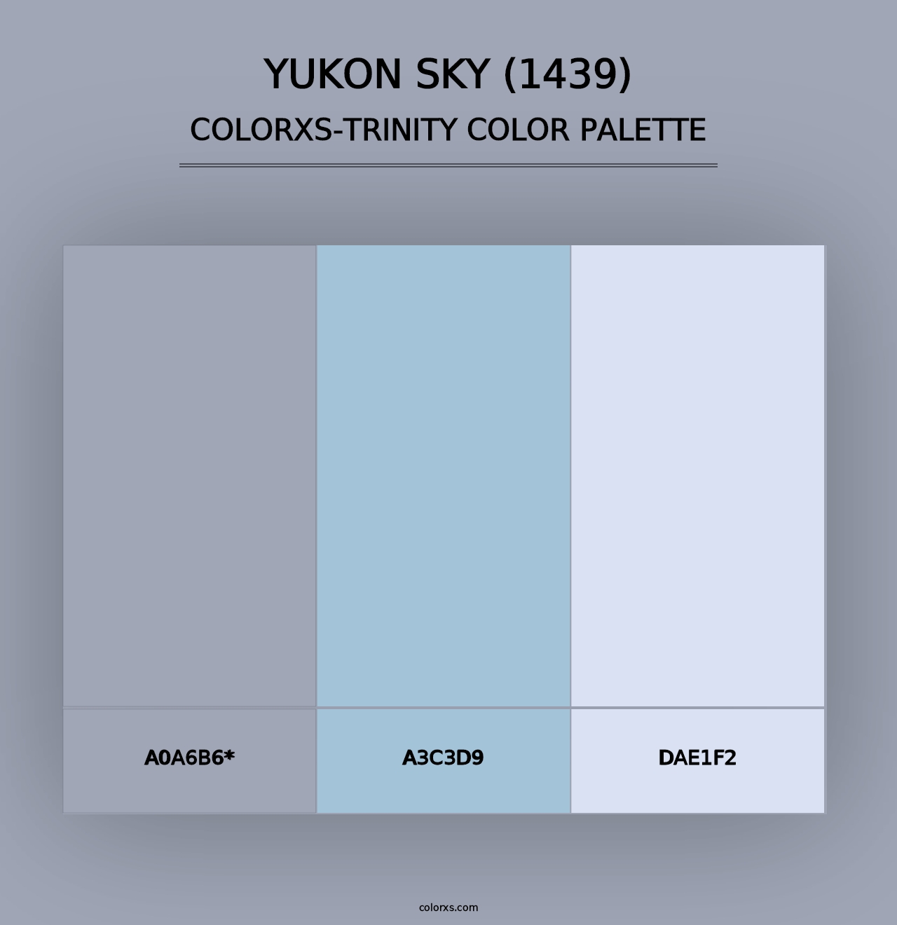 Yukon Sky (1439) - Colorxs Trinity Palette