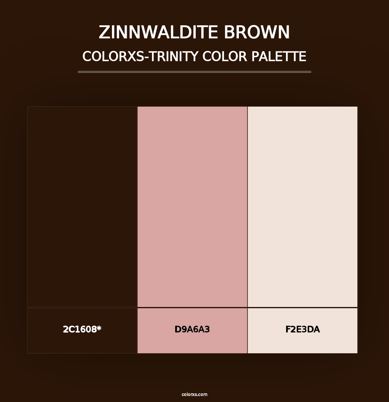 Zinnwaldite Brown - Colorxs Trinity Palette