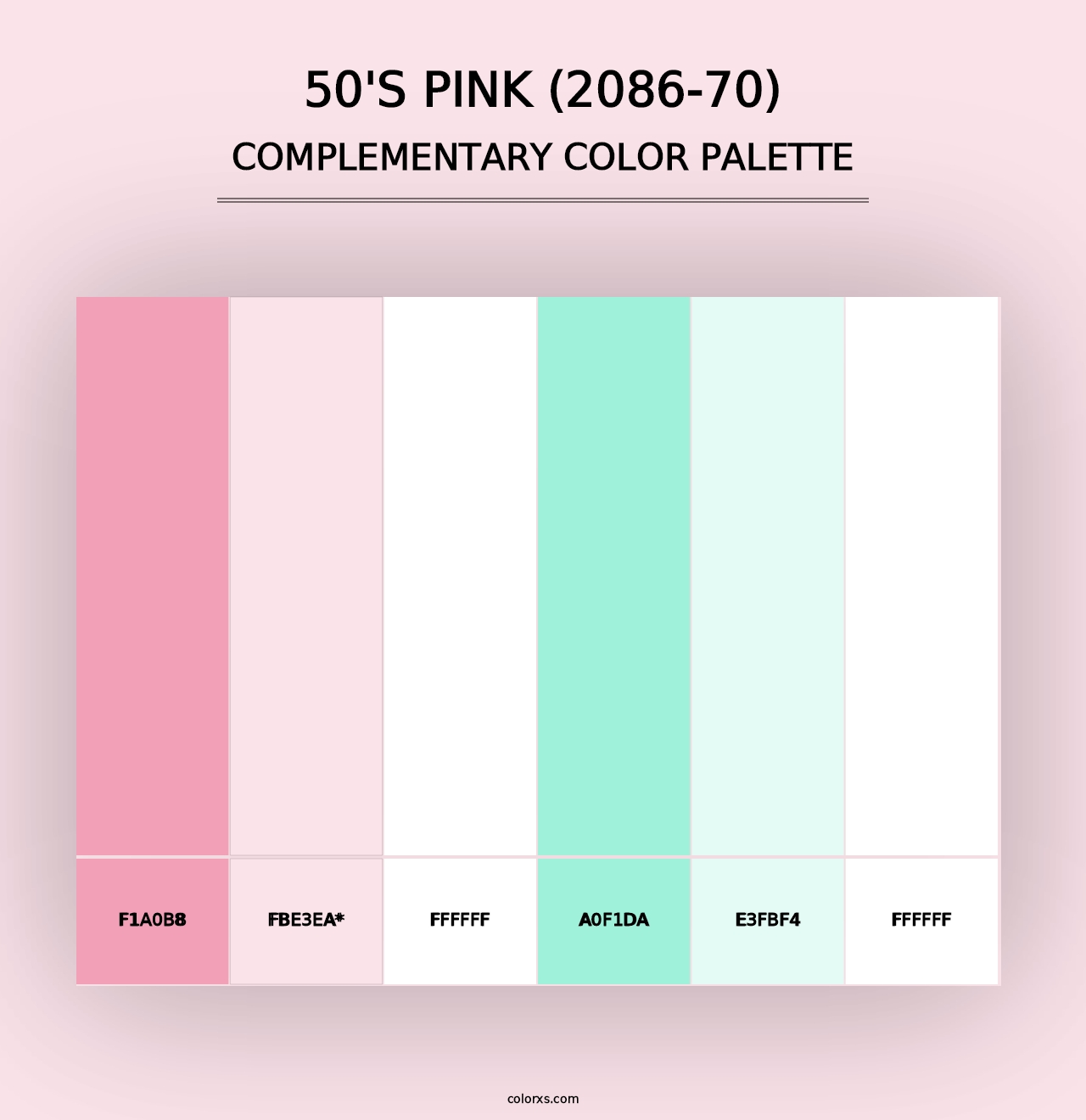 50's Pink (2086-70) - Complementary Color Palette