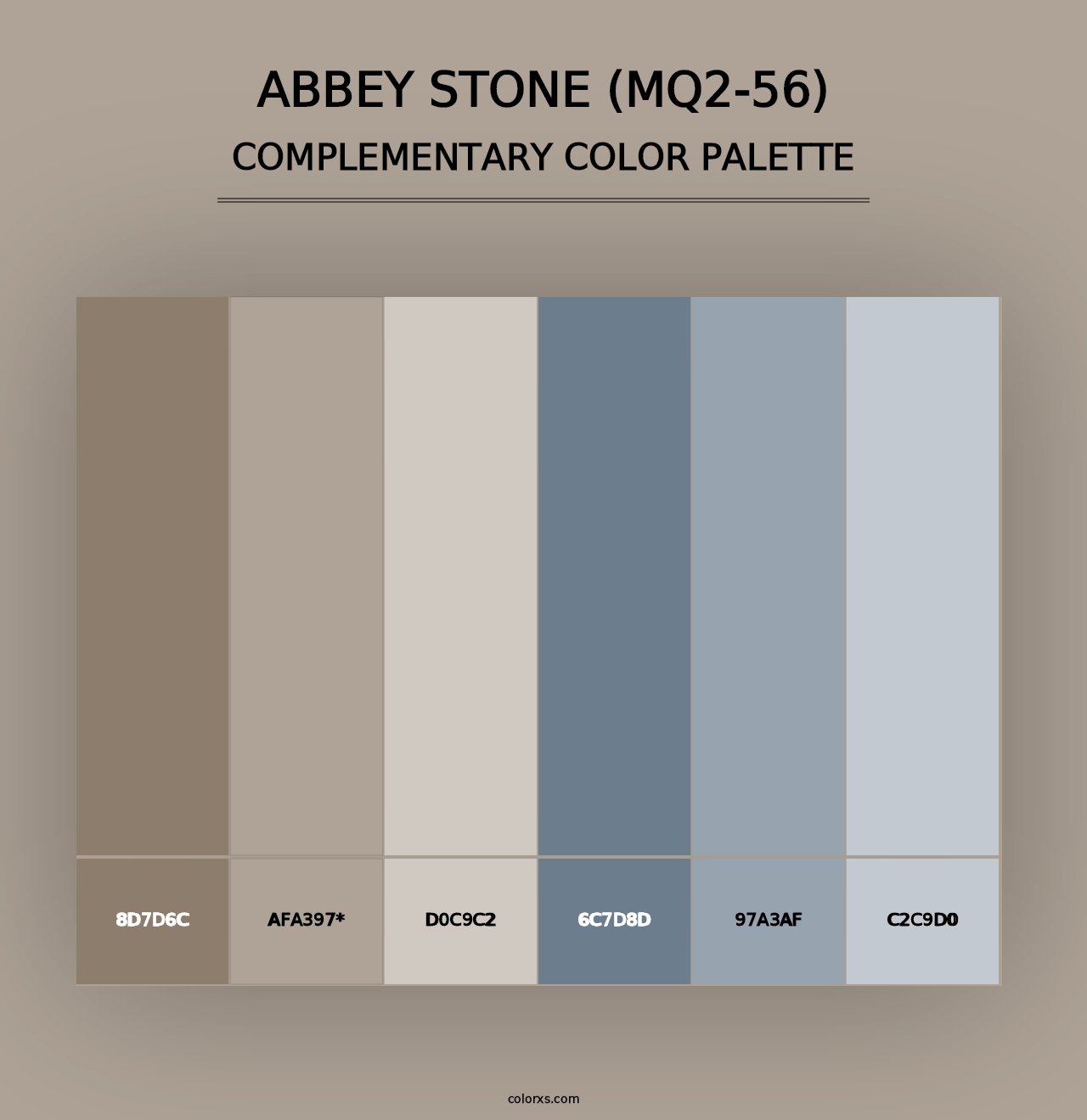 Abbey Stone (MQ2-56) - Complementary Color Palette