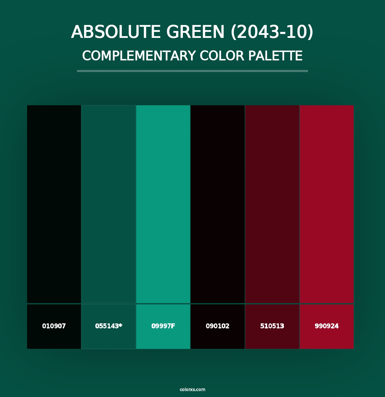 Absolute Green (2043-10) - Complementary Color Palette