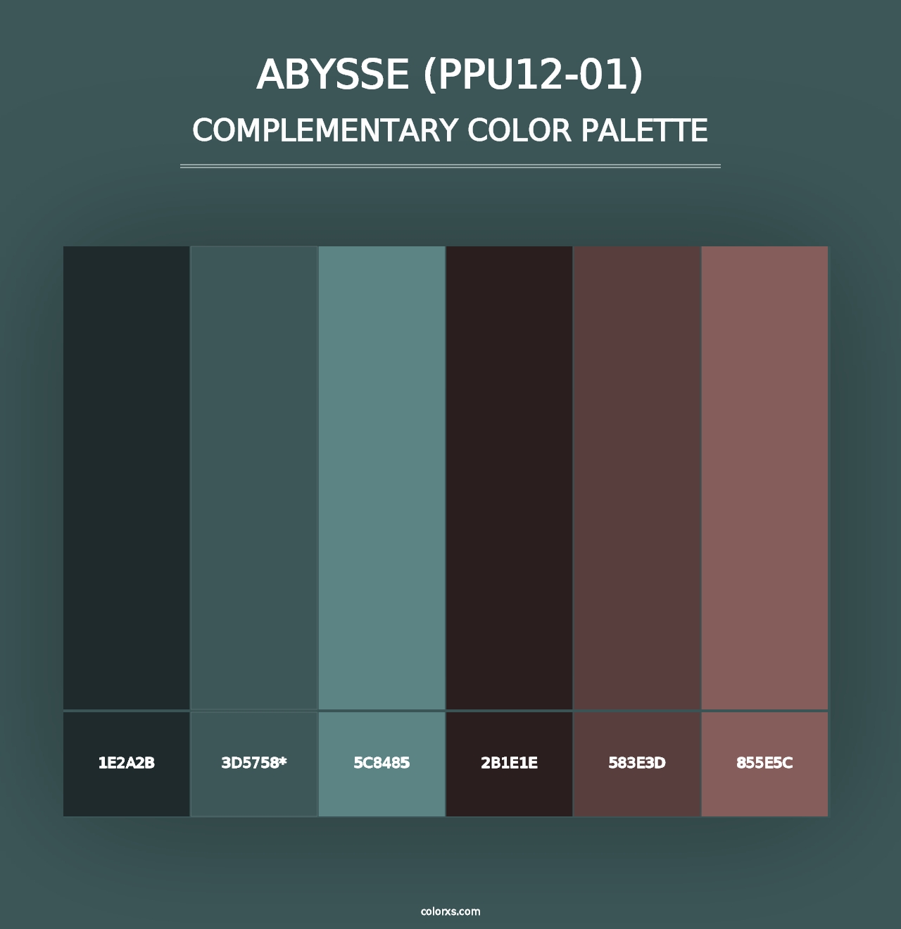 Abysse (PPU12-01) - Complementary Color Palette