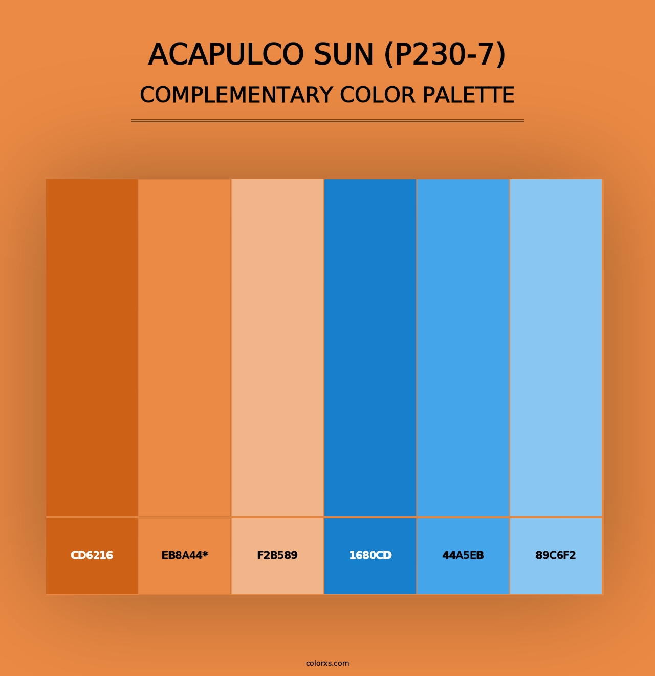 Acapulco Sun (P230-7) - Complementary Color Palette