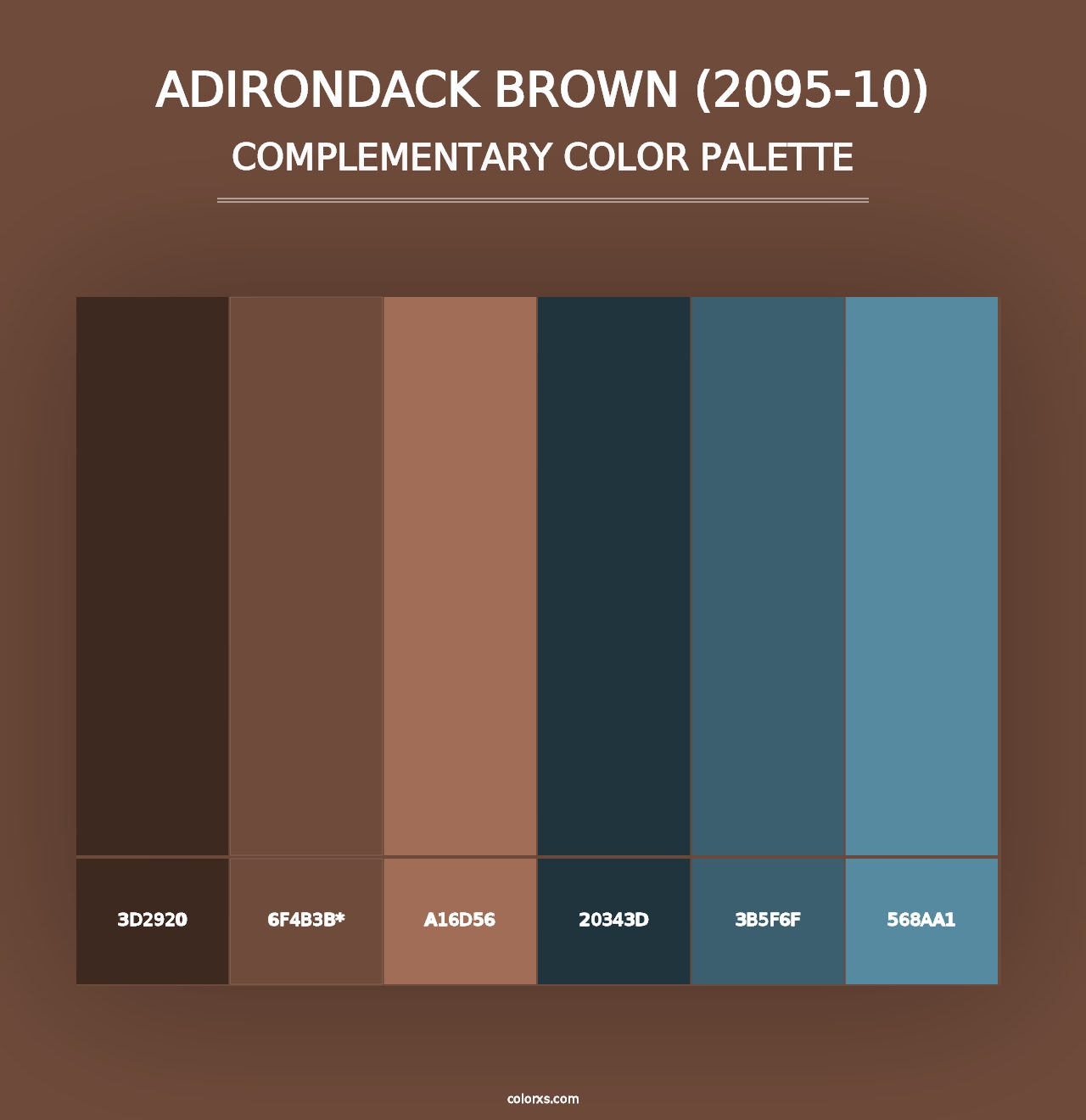 Adirondack Brown (2095-10) - Complementary Color Palette