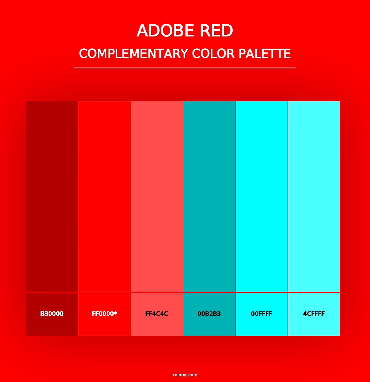 Adobe Red - Complementary Color Palette