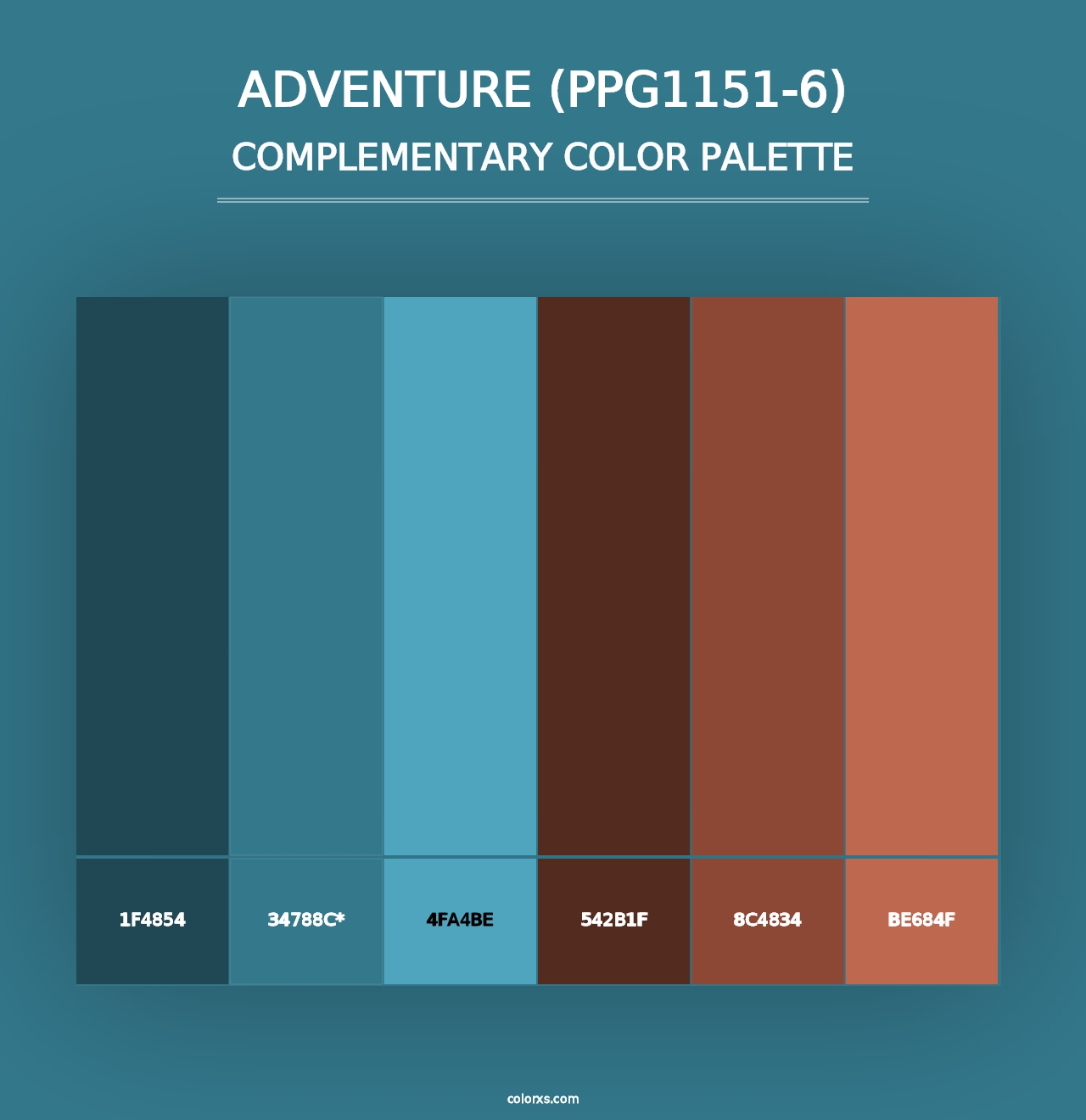 Adventure (PPG1151-6) - Complementary Color Palette