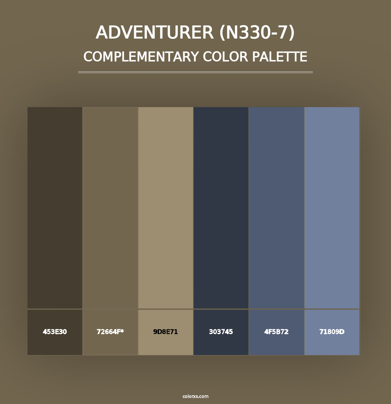 Adventurer (N330-7) - Complementary Color Palette