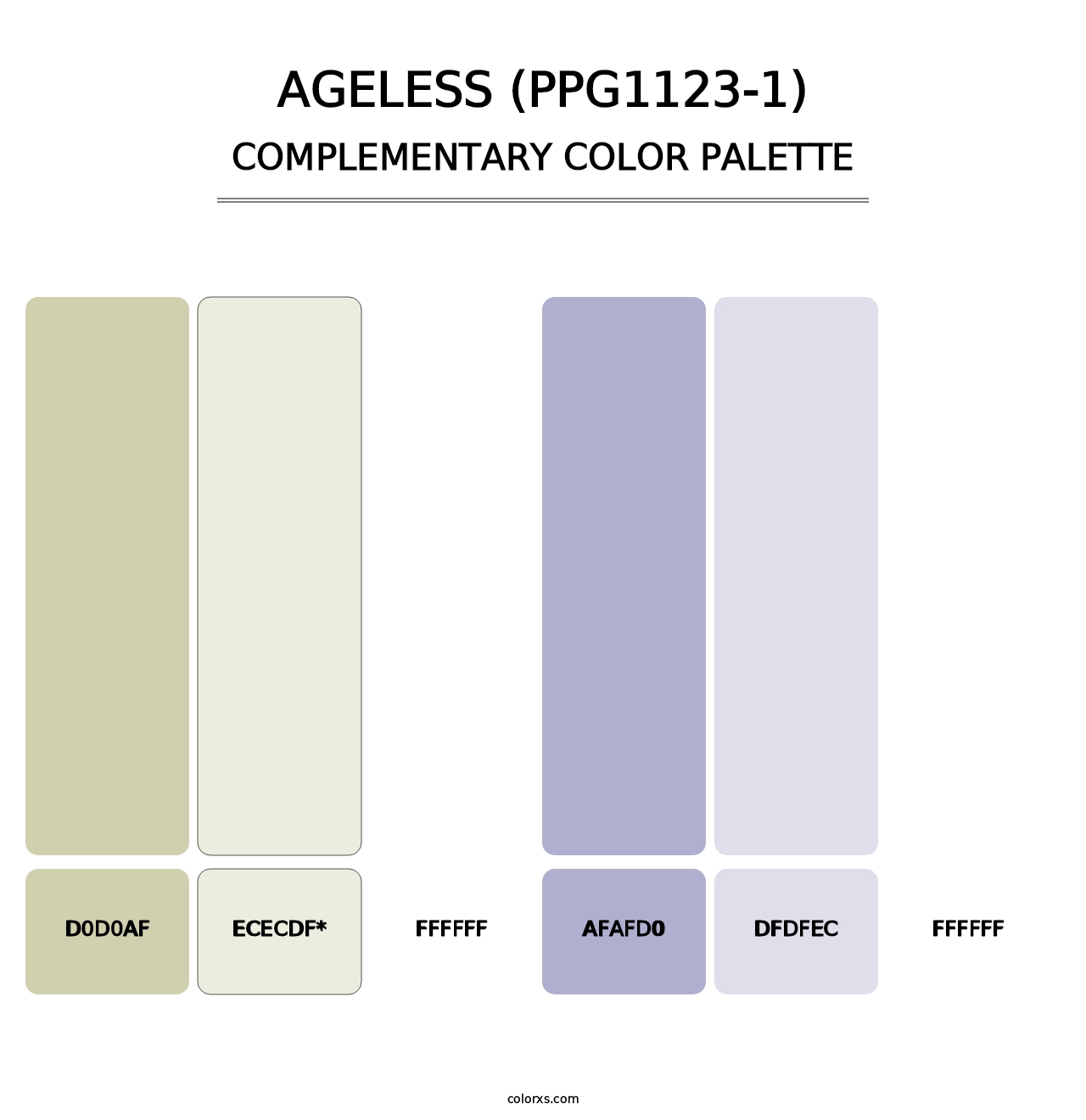 Ageless (PPG1123-1) - Complementary Color Palette