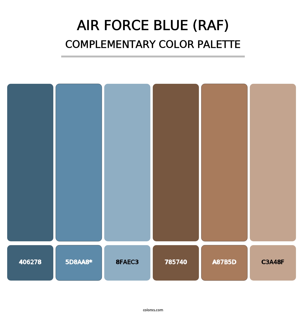Air Force Blue (RAF) - Complementary Color Palette